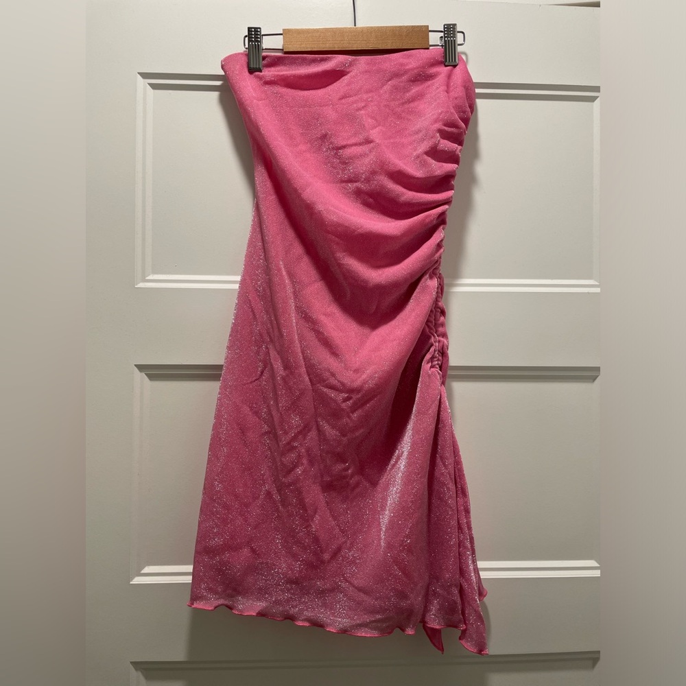 Princess Polly Pink Sparkle Mini Dress